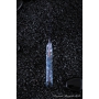 Outdoorový nůž VORSMA Dračí zub, damašek, laminovaný, modrý akryl, 98 mm