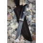 Outdoorový nůž VORSMA ULAN, Bulat, černý habr, melchior, 120 mm