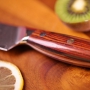 Nůž na chléb a pečivo Dellinger Rose-Wood Damascus 210mm