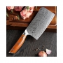 Čínský nůž (Cleaver, TAO) Dellinger Rose-Wood Damascus 165mm