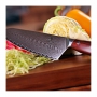 Japonský nůž na maso Gyuto / Chef Kiritsuke Dellinger Rose-Wood Damascus, 215mm
