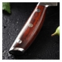 Japonský univerzální nůž Dellinger Rose-Wood Damascus, 130mm