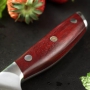 Japonský univerzální nůž SANTOKU / Chef Dellinger Rose-Wood Damascus 175mm