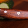 Japonský univerzální nůž SANTOKU / Chef Dellinger Rose-Wood Damascus 175mm