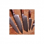 Japonský univerzální nůž SANTOKU / Chef Dellinger Rose-Wood Damascus, 175mm