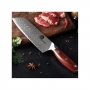 Japonský univerzální nůž SANTOKU / Chef Dellinger Rose-Wood Damascus 175mm