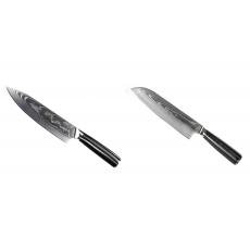 Šéfkuchařský nůž Seburo SARADA II Damascus 190mm + Santoku nůž Seburo SARADA Damascus 190mm