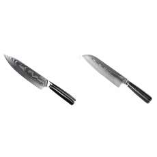 Šéfkuchařský nůž Seburo SARADA II Damascus 190mm + Santoku nůž...