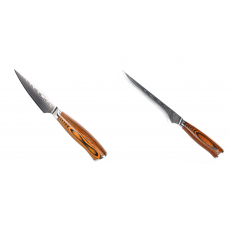 Nůž na ovoce a zeleninu Seburo SUBAJA Damascus 90mm + Vykosťovací nůž Seburo SUBAJA Damascus 150mm