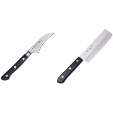 Japonský loupací nůž Tojiro Western 70mm + Japonský Nakiri nůž...