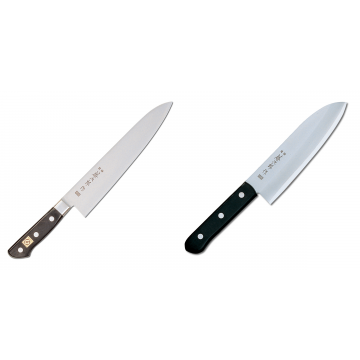 Japonský šéfkuchařský nůž Tojiro Western 300mm + Japonský Santoku nůž Tojiro Western 170mm
