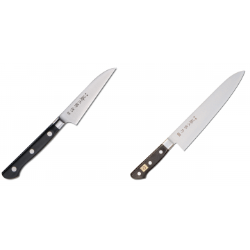 Japonský okrajovací nůž Tojiro Western 90mm + Japonský šéfkuchařský nůž Tojiro Western F-809, 240mm