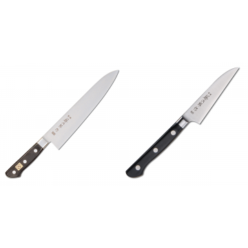 Japonský šéfkuchařský nůž Tojiro Western 300mm + Japonský okrajovací nůž Tojiro Western 90mm