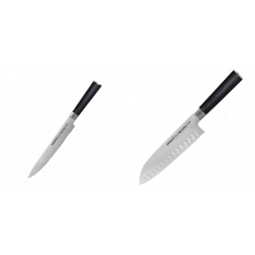 AKCE 1+1 Filetovací nůž Samura MO-V (SM-0045), 230mm + Santoku...
