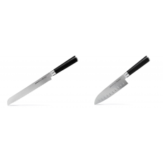 AKCE 1+1 Nůž na chléb a pečivo Samura MO-V (SM-0055), 230 mm + Santoku nůž Samura Mo-V (SM-0094), 180mm