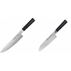 Šéfkuchařský nůž Samura MO-V (SM-0085), 200mm + Santoku nůž Samura Mo-V (SM-0094), 180mm