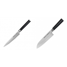 Univerzální nůž Samura Mo-V (SM-0023), 150 mm + Santoku nůž Samura Mo-V (SM-0094), 180mm