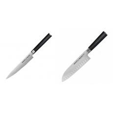 AKCE 1+1 Univerzální nůž Samura Mo-V (SM-0023), 150 mm + Santoku...