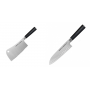 AKCE 1+1 Kuchařský nůž-sekáček Samura Mo-V (SM-0040), 180mm + Santoku nůž Samura Mo-V (SM-0094), 180mm