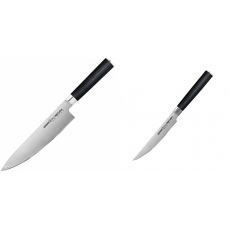 Šéfkuchařský nůž Samura MO-V (SM-0085), 200mm + Steakový nůž...