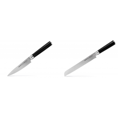 Univerzální nůž Samura Mo-V (SM-0021), 125mm + Nůž na chléb a...