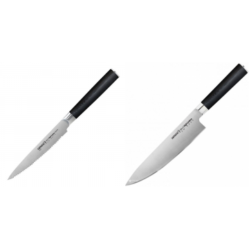 Nůž na rajčata Samura MO-V (SM-0071), 120mm + Šéfkuchařský nůž Samura MO-V (SM-0085), 200mm