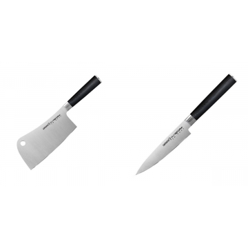 Kuchařský nůž-sekáček Samura Mo-V (SM-0040), 180mm + Univerzální nůž Samura Mo-V (SM-0021), 125mm