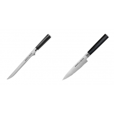 Filetovací nůž Samura Mo-V (SM-0048), 218 mm + Univerzální nůž Samura Mo-V (SM-0021), 125mm