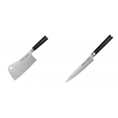 AKCE 1+1 Kuchařský nůž-sekáček Samura Mo-V (SM-0040), 180mm +...