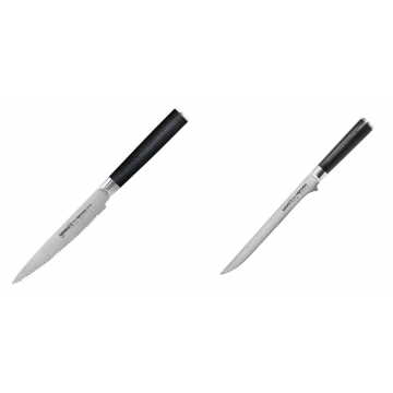 Nůž na rajčata Samura MO-V (SM-0071), 120mm + Filetovací nůž Samura Mo-V (SM-0048), 218 mm