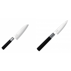 Santoku nůž KAI Wasabi Black (6716S), 165 mm + Univerzální nůž...