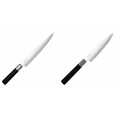 Plátkovací nůž KAI Wasabi Black, 230 mm + Univerzální nůž KAI...
