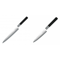 Plátkovací nůž KAI Wasabi Black Yanagiba, 210mm + Plátkovací nůž KAI Wasabi Black Yanagiba, 155mm