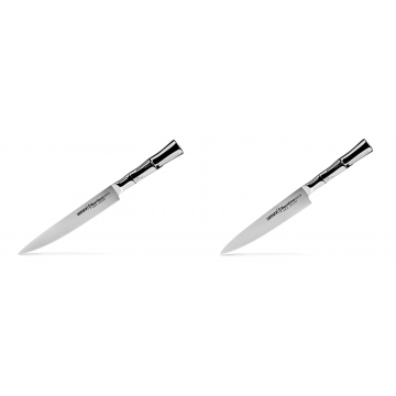 Filetovací nůž Samura Bamboo (SBA-0045), 200 mm + Univerzální nůž Samura Bamboo (SBA-0023), 150 mm