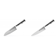 Santoku nůž Samura Bamboo (SBA-0094), 160 mm + Šéfkuchařský nůž Samura Bamboo (SBA-0085), 200 mm