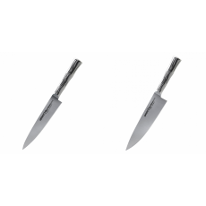 Univerzální nůž Samura Bamboo (SBA-0021), 125 mm + Šéfkuchařský nůž Samura Bamboo (SBA-0085), 200 mm