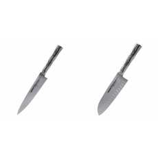 Univerzální nůž Samura Bamboo (SBA-0021), 125 mm + Santoku nůž Samura Bamboo (SBA-0094), 160 mm
