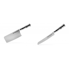 Kuchyňský nůž-sekáček Samura Bamboo (SBA-0040), 180 mm + Nůž na...