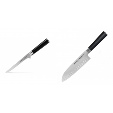 Vykosťovací nůž Samura MO-V (SM-0063), 150mm + Santoku nůž...