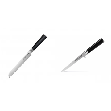Nůž na chléb a pečivo Samura MO-V (SM-0055), 230 mm + Vykosťovací nůž Samura MO-V (SM-0063), 150mm