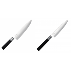 Wasabi Black Nůž šéfkuchaře KAI 200mm + Univerzální nůž KAI Wasabi Black (6715U), 150 mm