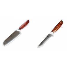 Japonský univerzální nůž SANTOKU / Chef Dellinger Rose-Wood...