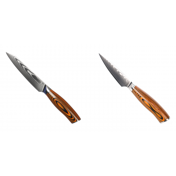 Kuchyňský univerzální nůž Seburo SUBAJA Damascus 130mm + Nůž na ovoce a zeleninu Seburo SUBAJA Damascus 90mm