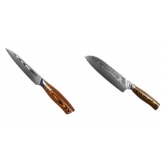 Kuchyňský univerzální nůž Seburo SUBAJA Damascus 130mm + Santoku...