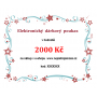 Elektronický dárkový poukaz v hodnotě 2000 Kč