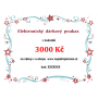 Elektronický dárkový poukaz v hodnotě 3000 Kč