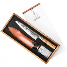 Kuchařský nůž FORGED VG10 205mm s koženým pouzdrem