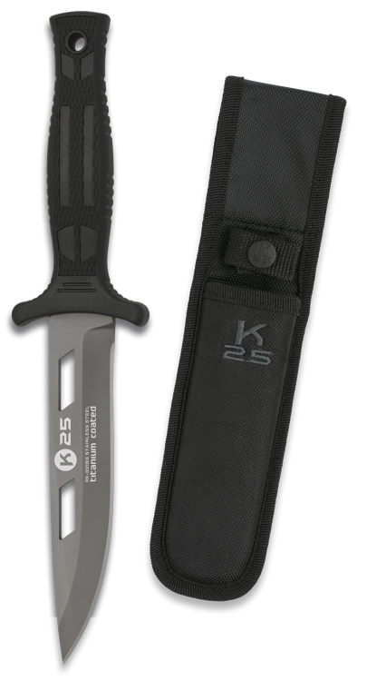Taktický nůž K25 / RUI TACTICAL BOTERO Black 128mm