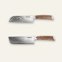 Sada kuchyňských nožů Seburo HOGANI Deluxe Damascus 2ks (Nakiri nůž 170mm, Santoku nůž 175mm)