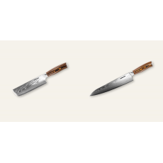 Nakiri nůž Seburo SUBAJA Damascus 175mm + Šéfkuchařský nůž...
